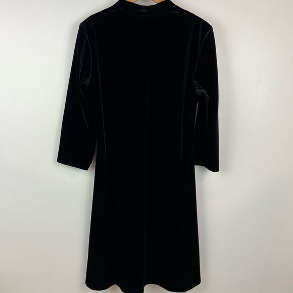 Liz Claiborne 90s Black Velvet Dress - Picture 9 of 13